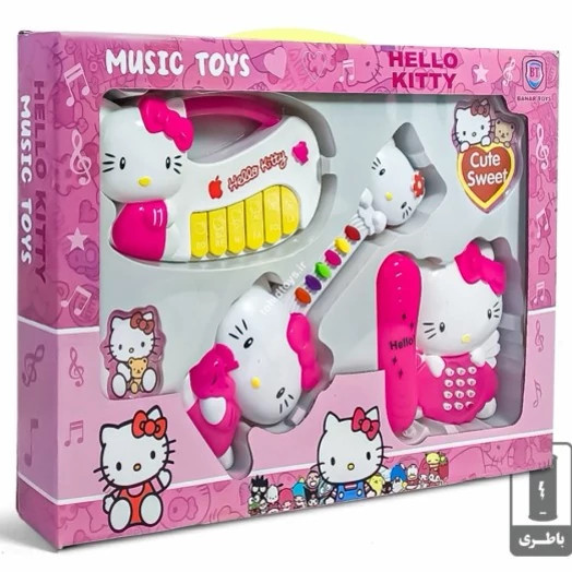 اسباب بازی 4 تیکه کیتی موزیکال
