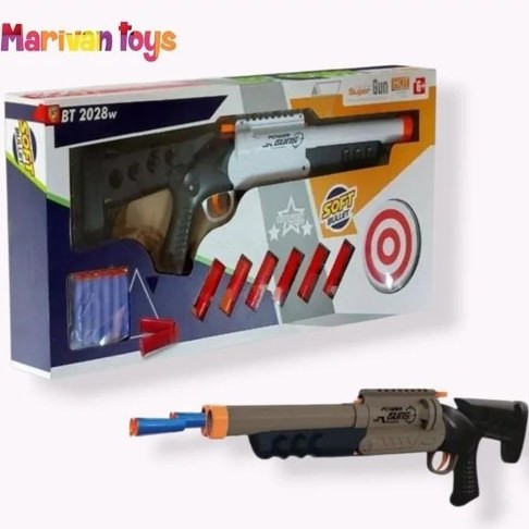 اسباب بازی شاتگان وینچستر دولول تیر اسفنجی پوکه پران سایز بزرگ