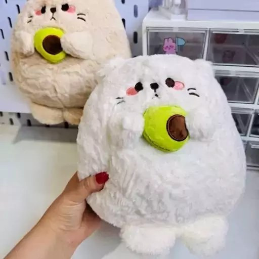 عروسک نانو نرم خرگوش هلویی پیشی آوکادویی کیوت