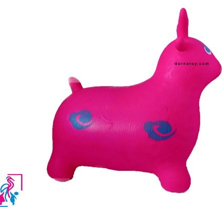 حیوان پرشی بادی موزیکال مدل گاو و اسب