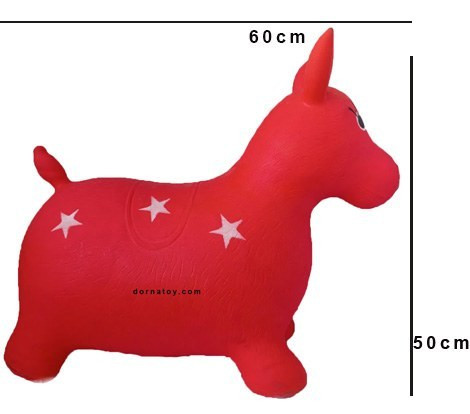 حیوان پرشی بادی موزیکال مدل گاو و اسب