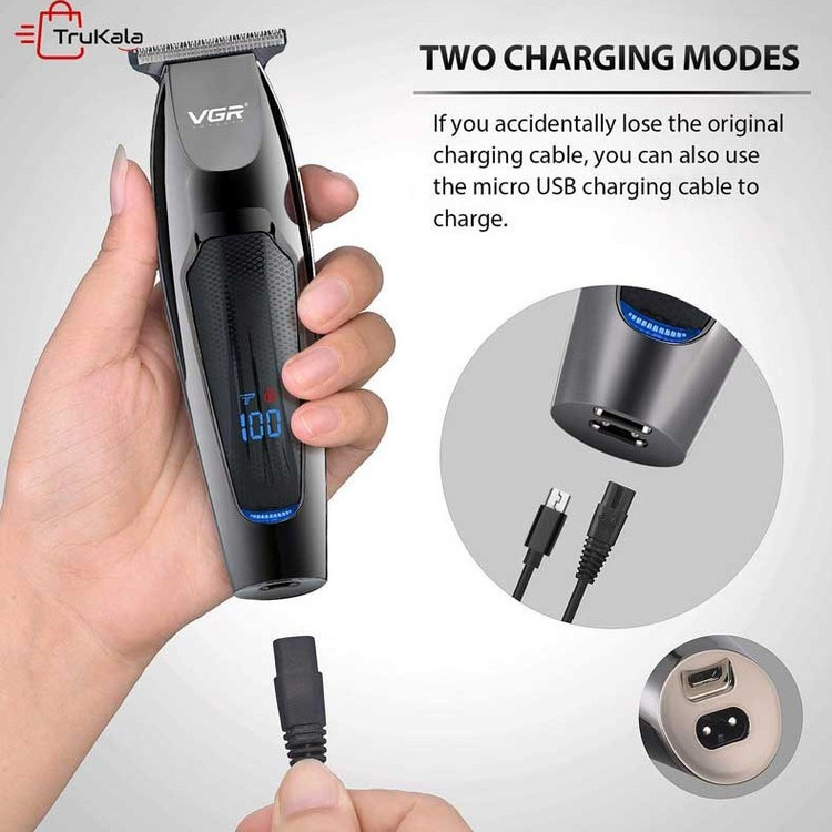 ماشین اصلاح وی جی آر مدل V-070 با تکنولوژی برش مستقیم و استیل ضد زنگ