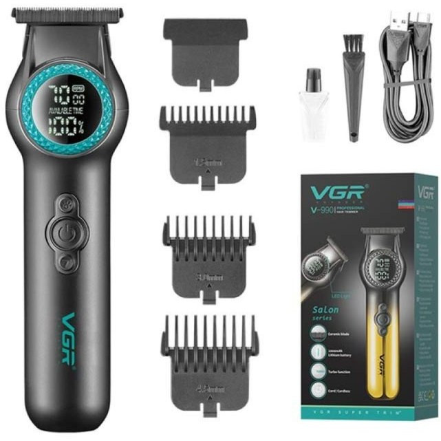 ماشین اصلاح وی جی آر مدل V-990 با تیغه سرامیک و برش مستقیم