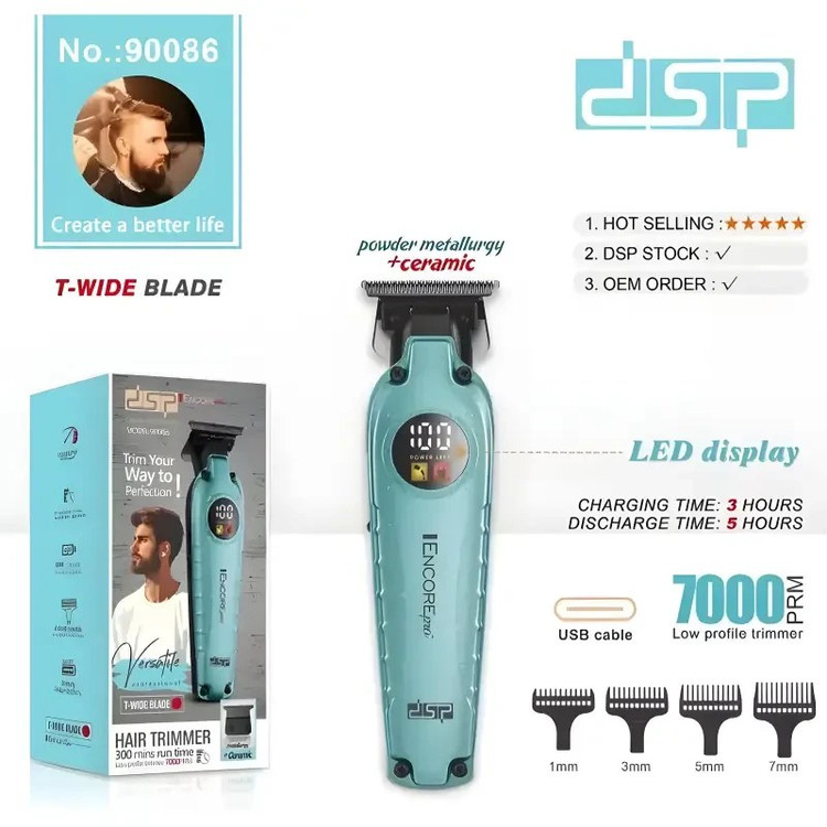 ماشین اصلاح دی اس پی مدل DSP90086 با تیغه سرامیک و برش مستقیم