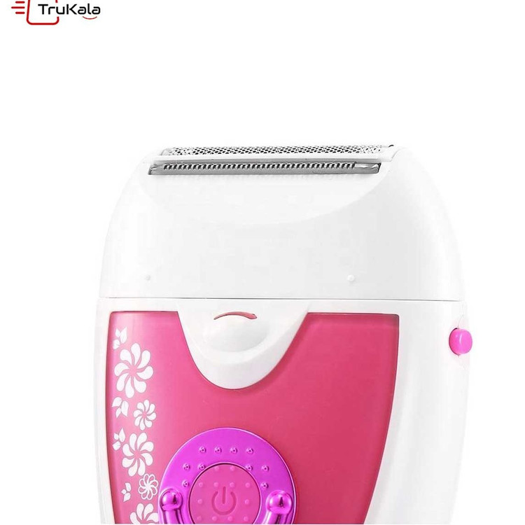 اپیلاتور وی جی آر مدل V-722 دوکاره رنگ سفید و صورتی