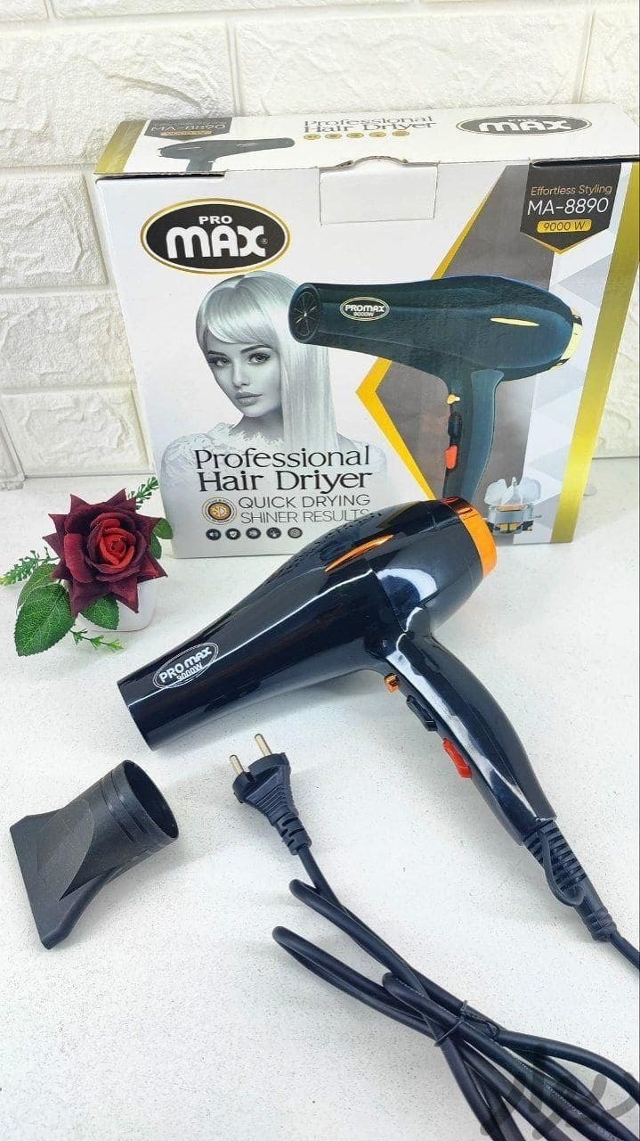 سشوار حرفهای پرومکس مدل MA-8890 ظرفیت ۹۰۰۰ وات با باد سرد