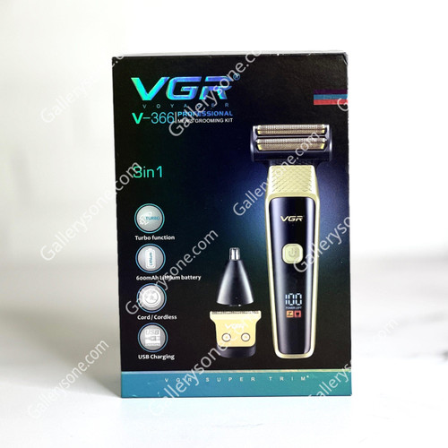 ماشین اصلاح وی جی آر مدل VGR V-366 با تکنولوژی برش مستقیم و ضد آب